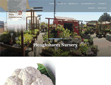 Tablet Screenshot of ploughsharesnursery.com